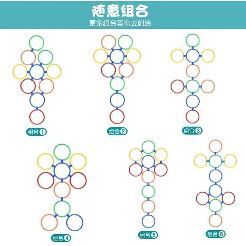 童年經典新玩法 中號28CM呼啦圈套裝，開啟兒童感統訓練之旅